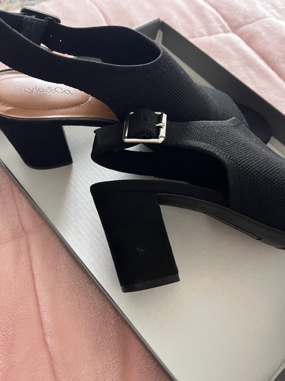 Style & Co. Open-Toe Slingback Heels - Picture 2 of 7